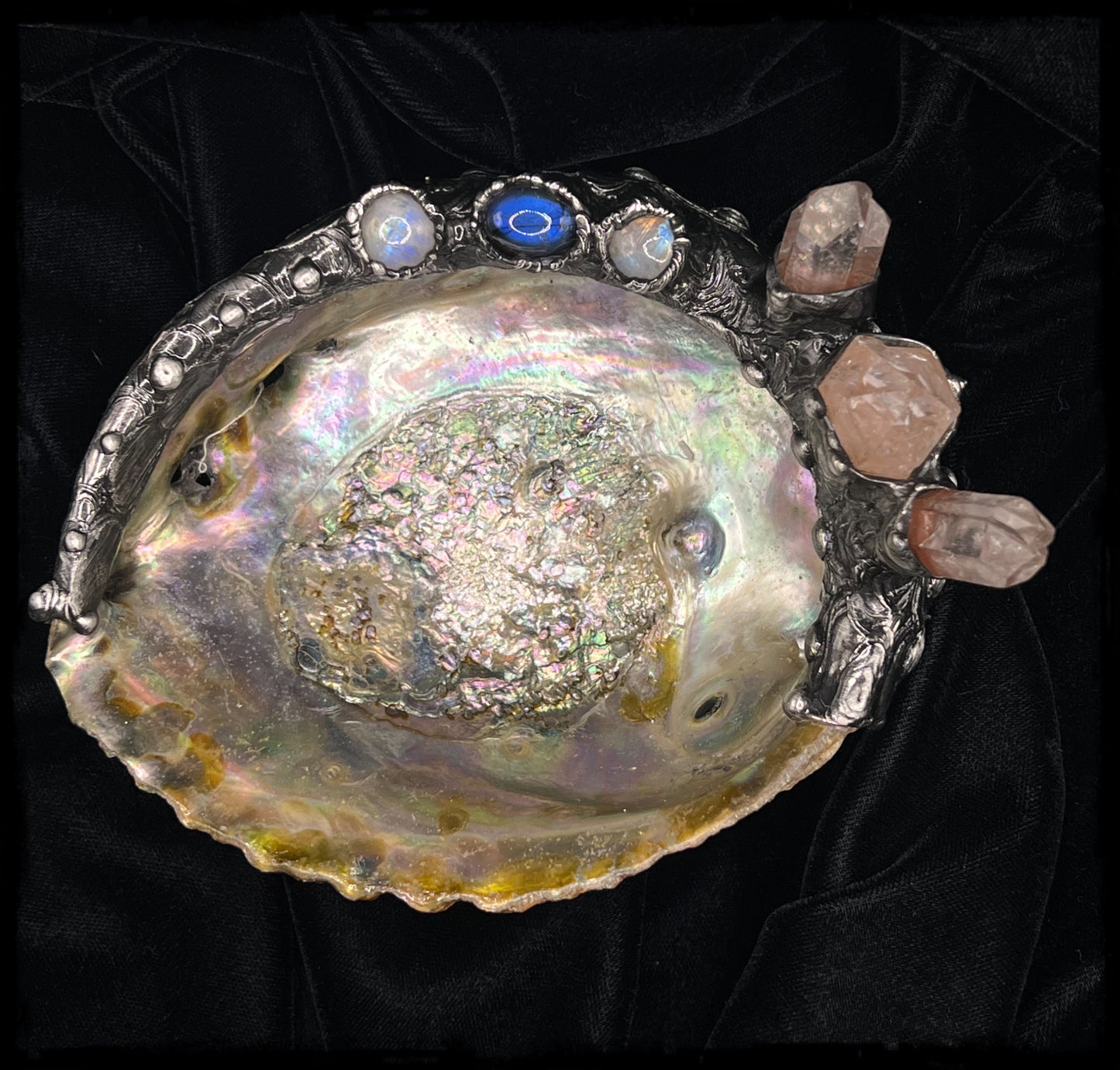 Nereid Abolone smudge/cone incense dish made to order~