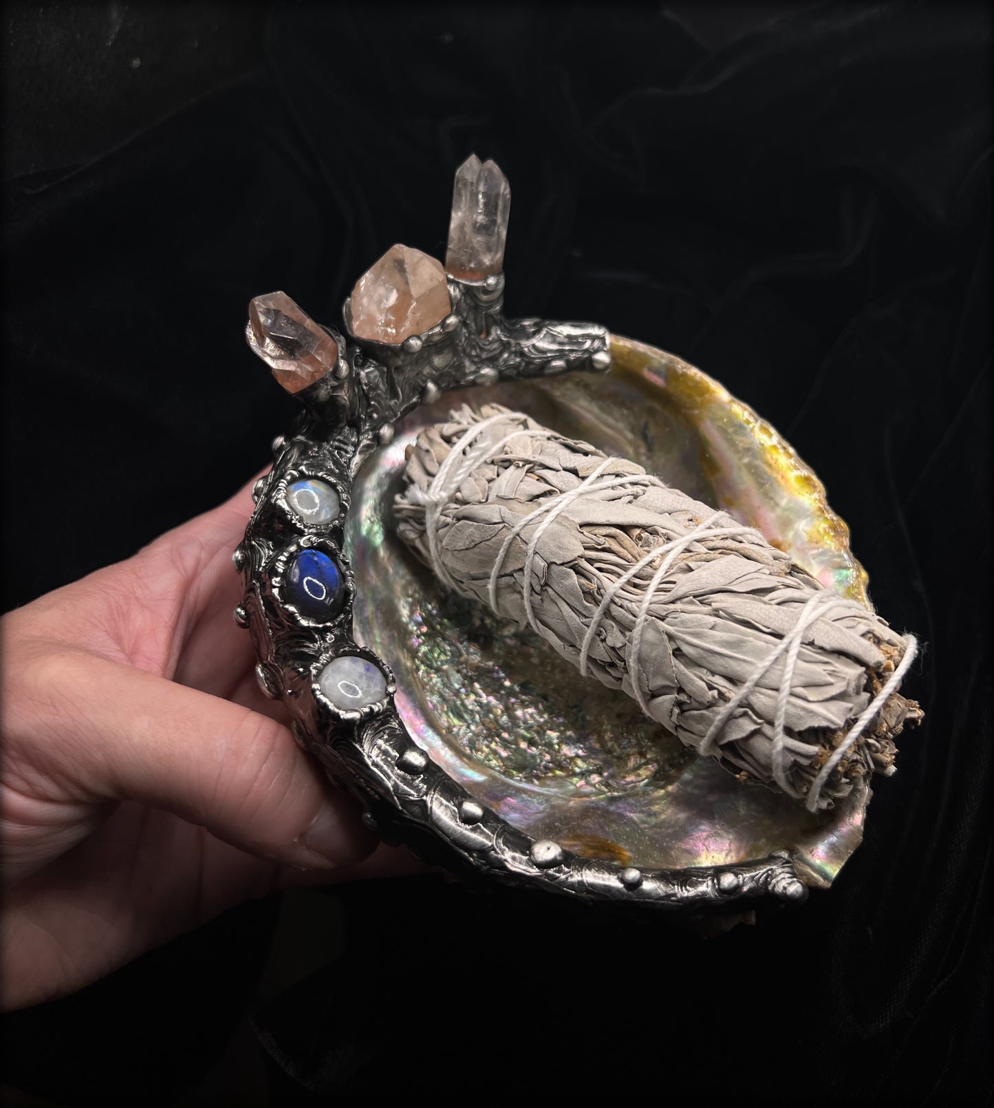 Nereid Abolone smudge/cone incense dish made to order~
