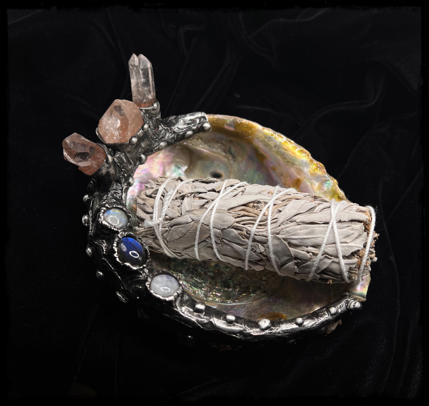 Nereid Abolone smudge/cone incense dish made to order~