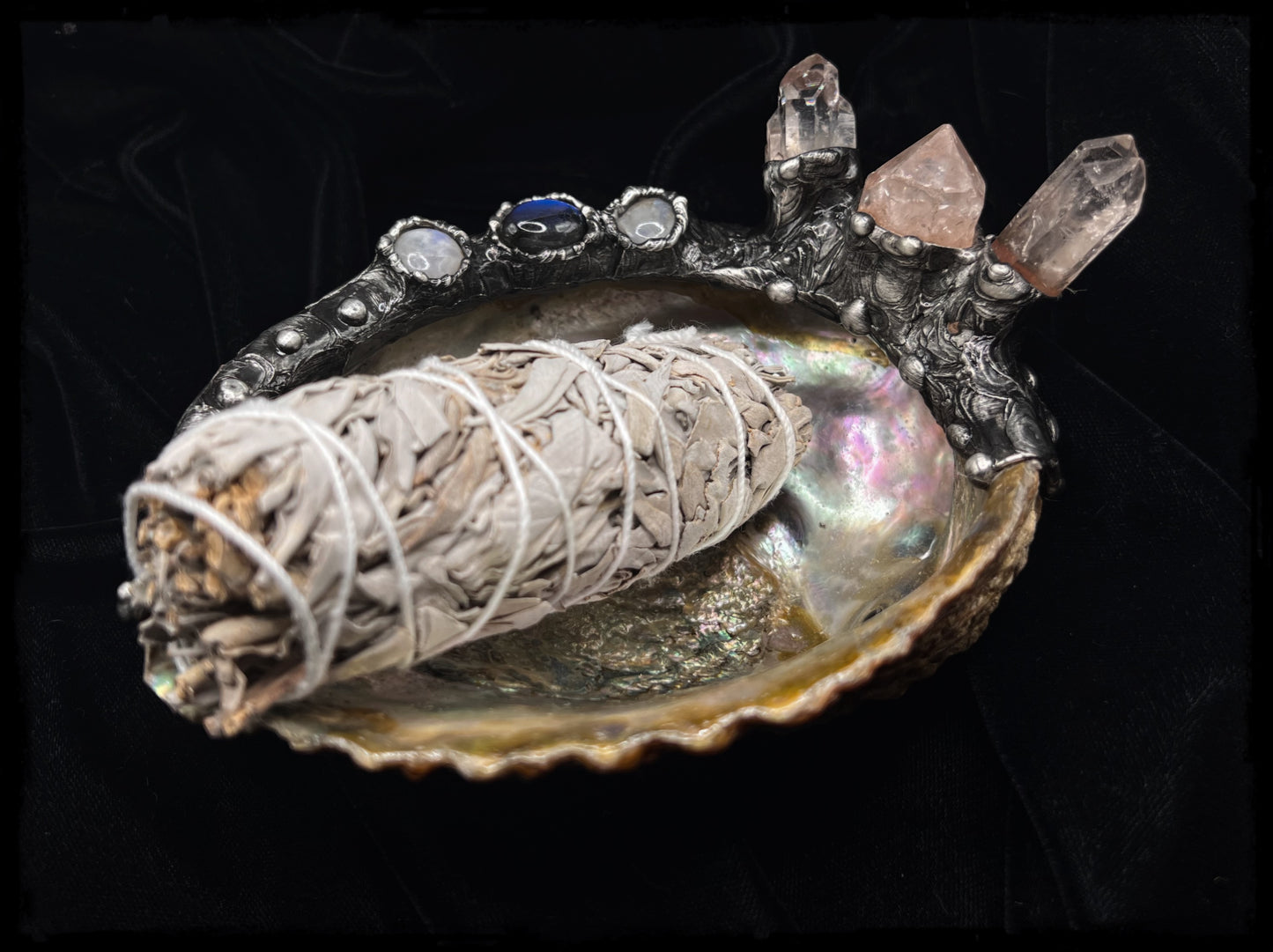 Nereid Abolone smudge/cone incense dish made to order~