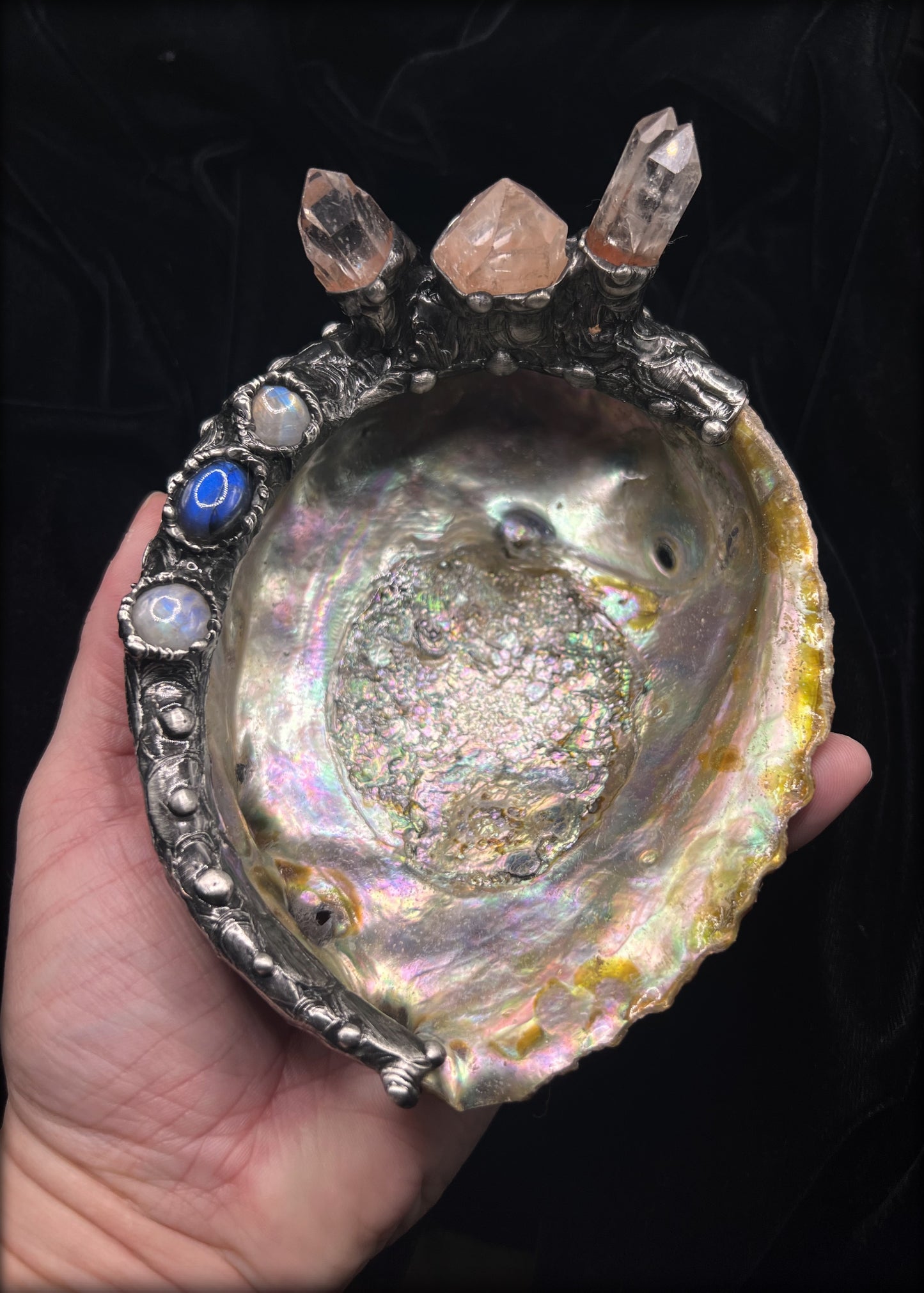 Nereid Abolone smudge/cone incense dish made to order~