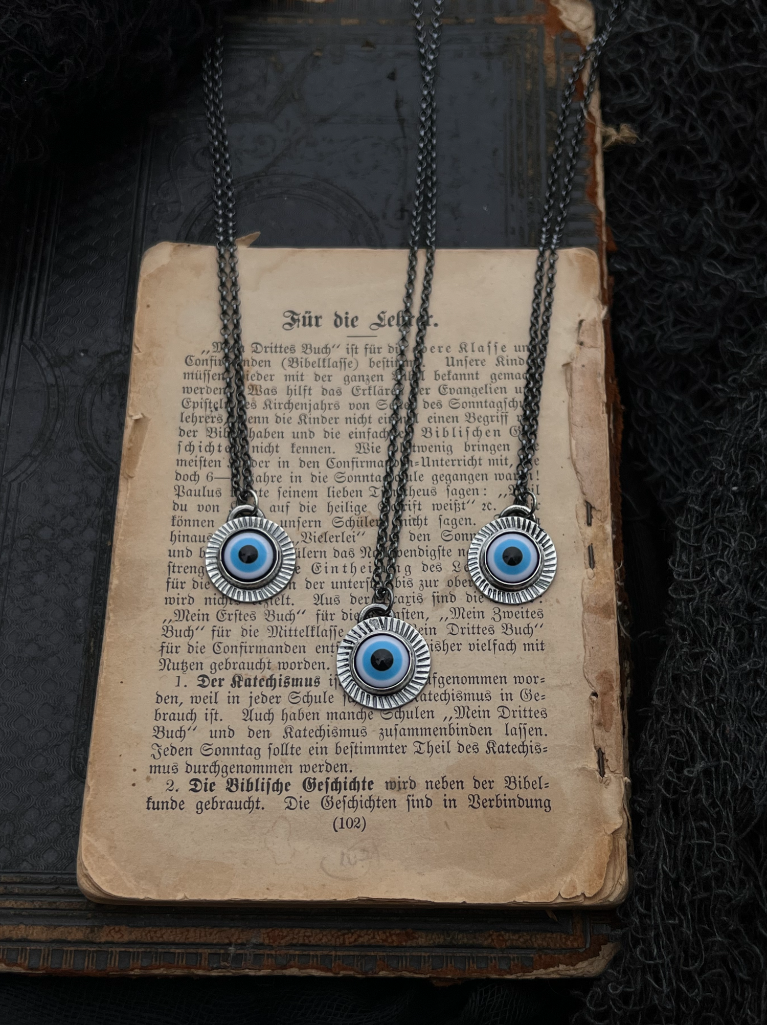 Hamsa Evil Eye Necklace Sterling Silver - Eleganzia Jewelry